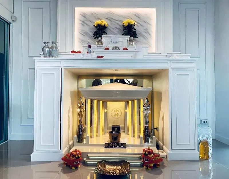 ศาลเจ้าที่จีน หินอ่อน Modern Luxury อลังการ ขนาด 42 นิ้ว